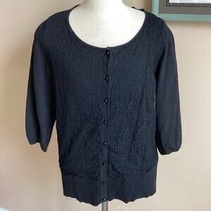 Lane Bryant Black Lace Cardigan